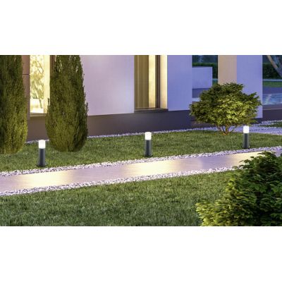 HOOSIC PALETTO CILINDRICO DA ESTERNI IP44 ANTRACITE ATTACCO E27 MODERNO TRIO LIGHTING - Cristalensi Shop Online