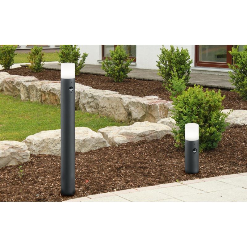HOOSIC PALETTO DA ESTERNI CON SENSORE DI MOVIMENTO IP44 ANTRACITE ATTACCO E27 MODERNO TRIO LIGHTING - Cristalensi Shop Online