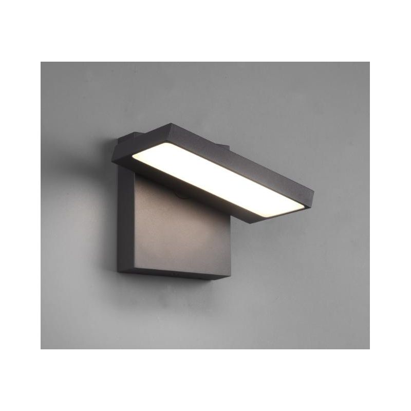 HORTON APPLIQUE PER ESTERNI CON DIFFUSORE ORIENTABILE IP54 LED 8W ANTRACITE MODERNO TRIO LIGHTING - Cristalensi Shop Online