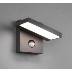 HORTON APPLIQUE PER ESTERNI CON SENSORE DI MOVIMENTO ORIENTABILE IP54 LED 8W ANTRACITE TRIO LIGHTING - Cristalensi Shop Online