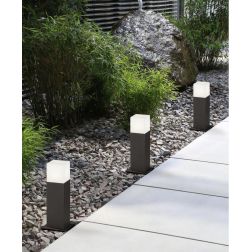 HUDSON PALETTO DA ESTERNI H30 IP44 ANTRACITE ATTACCO E14 SQUADRATO MODERNO TRIO LIGHTING - Cristalensi Shop Online 2