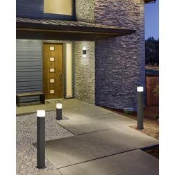 HUDSON LAMPIONE DA ESTERNI H80 IP44 ANTRACITE ATTACCO E14 SQUADRATO MODERNO TRIO LIGHTING - Cristalensi Shop Online 2