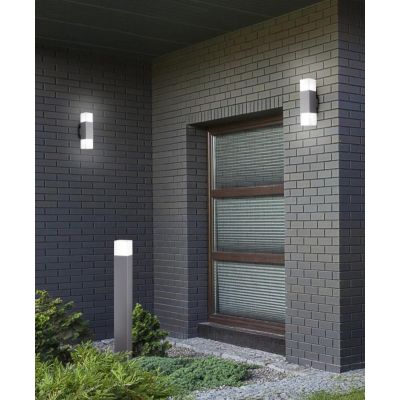 HUDSON LAMPIONE DA ESTERNI H80 IP44 ANTRACITE ATTACCO E14 SQUADRATO MODERNO TRIO LIGHTING - Cristalensi Shop Online