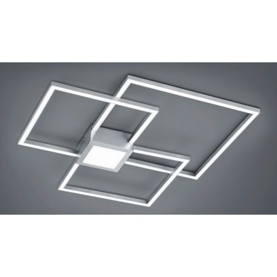 HYDRA PLAFONIERA A TRE QUADRATI E INSERTO LUCE CENTRALE LED 38W MODERNA DIMMERABILE 4 FINITURE COLORE TRIO LIGHTING - Cristalens
