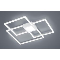 HYDRA PLAFONIERA A TRE QUADRATI E INSERTO LUCE CENTRALE LED 38W MODERNA DIMMERABILE 4 FINITURE COLORE TRIO LIGHTING - Cristalens 2
