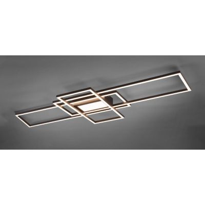 IRVINE PLAFONIERA CON TRE RETTANGOLI LED 60W MODERNA DIMMERABILE 4 FINITURE COLORE TRIO LIGHTING - Cristalensi Shop Online