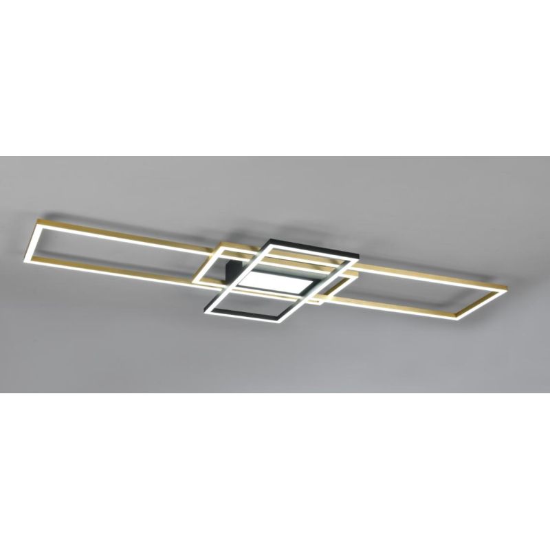 IRVINE PLAFONIERA CON TRE RETTANGOLI LED 60W MODERNA DIMMERABILE 4 FINITURE COLORE TRIO LIGHTING - Cristalensi Shop Online