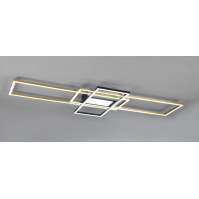 IRVINE PLAFONIERA CON TRE RETTANGOLI LED 60W MODERNA DIMMERABILE 4 FINITURE COLORE TRIO LIGHTING - Cristalensi Shop Online
