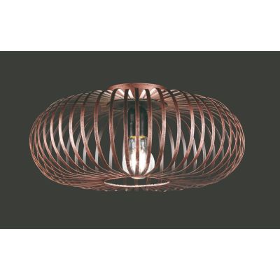 JOHANN PLAFONIERA VINTAGE A GABBIA APERTA DIAMETRO CM 40 3 FINITURE COLORE LAMPADINA E27 TRIO LIGHTING - Cristalensi Shop Online