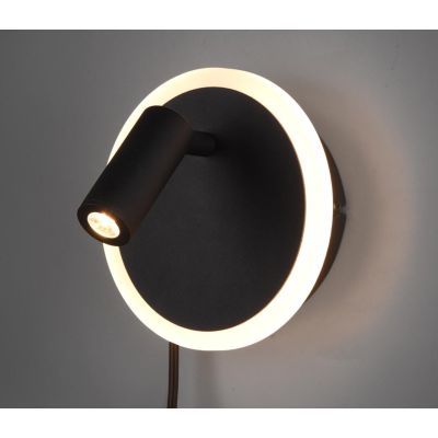 JORDAN APPLIQUE MODERNA CON SNODO ORIENTABILE A LED IN METALLO 3 FINITURE COLORE DOPPIA ILLUMINAZIONE TRIO LIGHTING - Cristalens