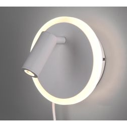 JORDAN APPLIQUE MODERNA CON SNODO ORIENTABILE A LED IN METALLO 3 FINITURE COLORE DOPPIA ILLUMINAZIONE TRIO LIGHTING - Cristalens 2