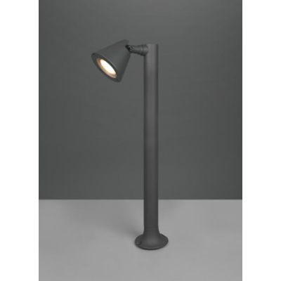 KAVERI LAMPIONCINO DA ESTERNI H60 ORIENTABILE IP44 MODERNO COLORE ANTRACITE CON ATTACCO GU10 TRIO LIGHTING - Cristalensi Shop On