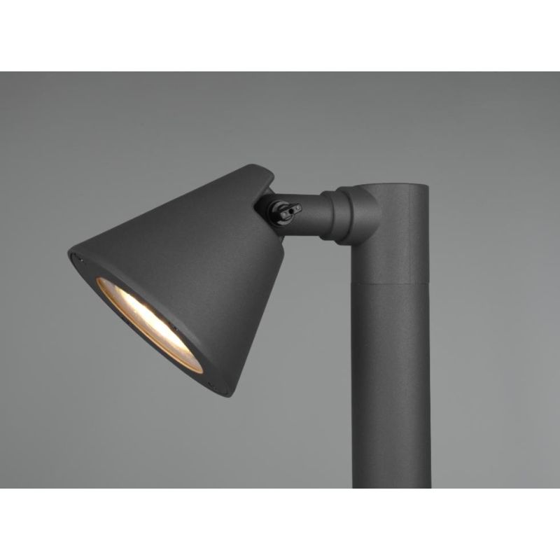 KAVERI LAMPIONCINO DA ESTERNI H60 ORIENTABILE IP44 MODERNO COLORE ANTRACITE CON ATTACCO GU10 TRIO LIGHTING - Cristalensi Shop On