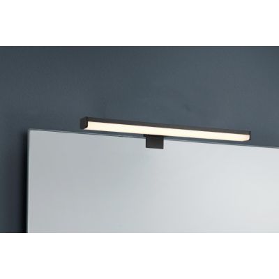 LINO APPLIQUE DA SPECCHIO FINITURA NERA O CROMO IP44 LED 7,5W LUCE 3000K MODERNA LARGHEZZA CM 40 TRIO LIGHTING - Cristalensi Sho