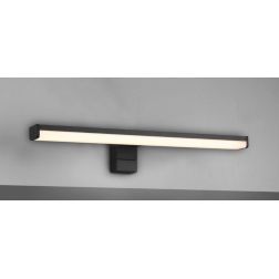 LINO APPLIQUE DA SPECCHIO FINITURA NERA O CROMO IP44 LED 7,5W LUCE 3000K MODERNA LARGHEZZA CM 40 TRIO LIGHTING - Cristalensi Sho