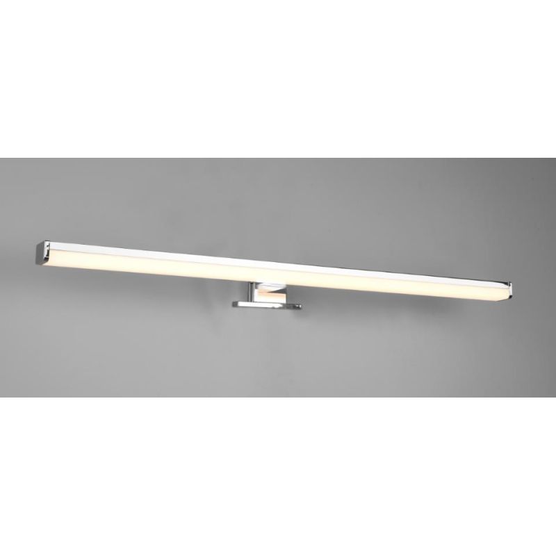 LINO APPLIQUE DA SPECCHIO FINITURA NERA O CROMO IP44 LED 11,5W LUCE 3000K MODERNA LARGHEZZA CM 60 TRIO LIGHTING - Cristalensi Sh