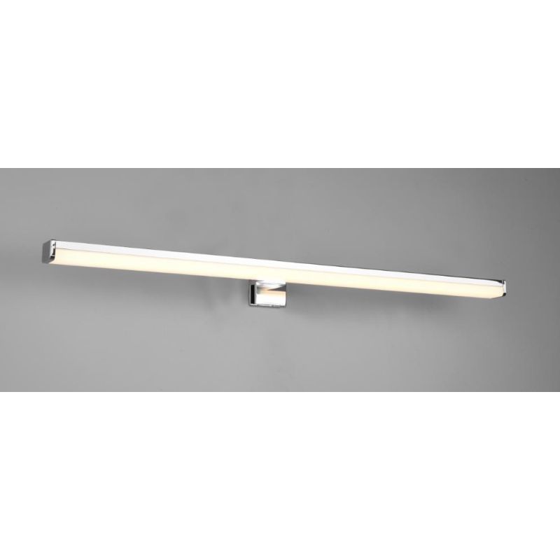 LINO APPLIQUE DA SPECCHIO FINITURA NERA O CROMO IP44 LED 11,5W LUCE 3000K MODERNA LARGHEZZA CM 60 TRIO LIGHTING - Cristalensi Sh