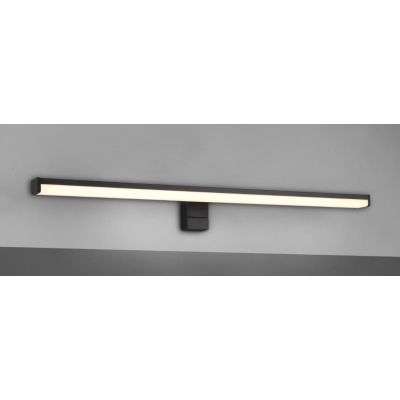 LINO APPLIQUE DA SPECCHIO FINITURA NERA O CROMO IP44 LED 11,5W LUCE 3000K MODERNA LARGHEZZA CM 60 TRIO LIGHTING - Cristalensi Sh