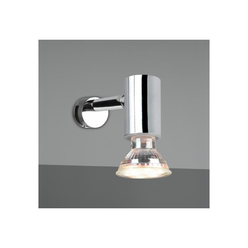 LORENZO APPLIQUE SPOT ORIENTABILE DA SPECCHIO CROMO O NERA IP44 ATTACCO GU10 DESIGN MODERNO TRIO LIGHTING - Cristalensi Shop Onl