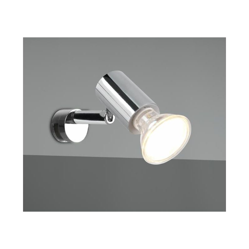 LORENZO APPLIQUE SPOT ORIENTABILE DA SPECCHIO CROMO O NERA IP44 ATTACCO GU10 DESIGN MODERNO TRIO LIGHTING - Cristalensi Shop Onl