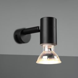 LORENZO APPLIQUE SPOT ORIENTABILE DA SPECCHIO CROMO O NERA IP44 ATTACCO GU10 DESIGN MODERNO TRIO LIGHTING - Cristalensi Shop Onl