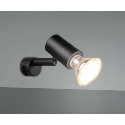 LORENZO APPLIQUE SPOT ORIENTABILE DA SPECCHIO CROMO O NERA IP44 ATTACCO GU10 DESIGN MODERNO TRIO LIGHTING - Cristalensi Shop Onl