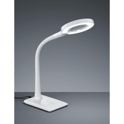 LUPO LAMPADA DA TAVOLO A LED 2 COLORI E LENTE DI INGRANDIMENTO 3 DIOTTRIE TRIO LIGHTING - Cristalensi Shop Online