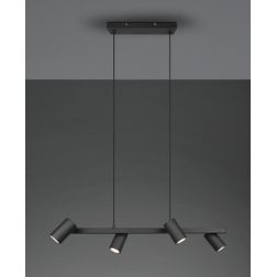 MARLEY SOSPENSIONE IN METALLO 4 FINITURE CON 4 SPOT CILINDRO ORIENTABILI ATTACCO 4XGU10 TRIO LIGHTING - Cristalensi Shop Online