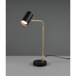 MARLEY LAMPADA DA TAVOLO H45 IN METALLO FINITURA NICHEL O OTTONE MODERNA ATTACCO GU10 TRIO LIGHTING - Cristalensi Shop Online 2