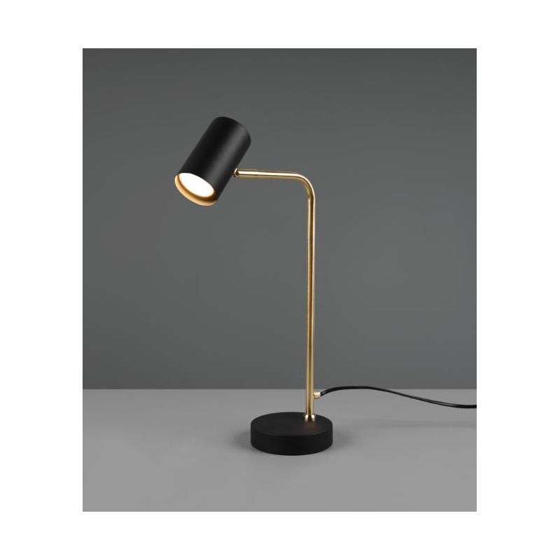 MARLEY LAMPADA DA TAVOLO H45 IN METALLO FINITURA NICHEL O OTTONE MODERNA ATTACCO GU10 TRIO LIGHTING - Cristalensi Shop Online