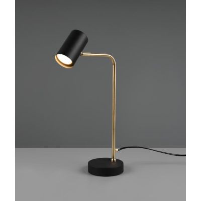 MARLEY LAMPADA DA TAVOLO H45 IN METALLO FINITURA NICHEL O OTTONE MODERNA ATTACCO GU10 TRIO LIGHTING - Cristalensi Shop Online