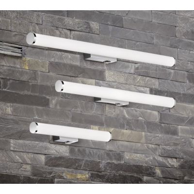MATTIMO LAMPADA DA SPECCHIO FINITURA CROMO O NERA IP44 LED 4,3W LUCE 3000K LARGHEZZA CM 40 MODERNA TRIO LIGHTING - Cristalensi S