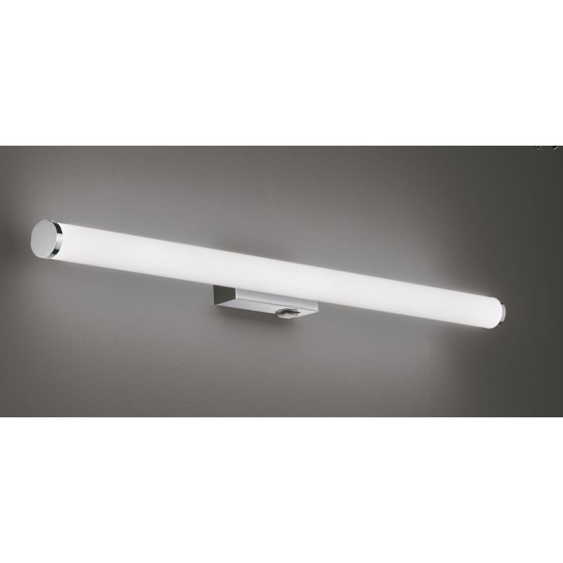 MATTIMO LAMPADA DA SPECCHIO FINITURA NERA O CROMO IP44 LED 8,6W LUCE 3000K LARGHEZZA CM 80 MODERNA TRIO LIGHTING - Cristalensi S