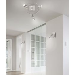 MICHAEL SPOT 1 LUCE IN ACCIAIO SATINATO LED GU10 ORIENTABILE DESIGN MODERNO TRIO LIGHTING - Cristalensi Shop Online 2