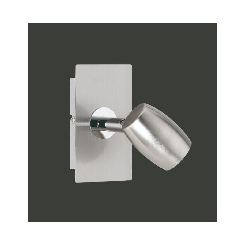 MICHAEL SPOT 1 LUCE IN ACCIAIO SATINATO LED GU10 ORIENTABILE DESIGN MODERNO TRIO LIGHTING - Cristalensi Shop Online