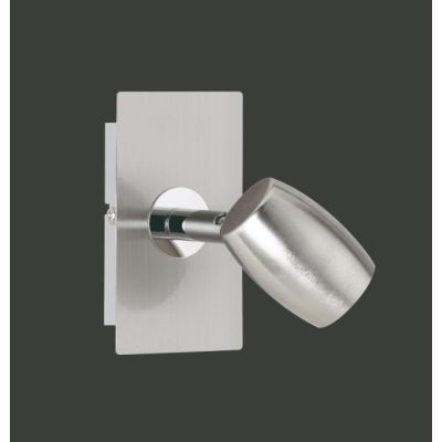 MICHAEL SPOT 1 LUCE IN ACCIAIO SATINATO LED GU10 ORIENTABILE DESIGN MODERNO TRIO LIGHTING - Cristalensi Shop Online