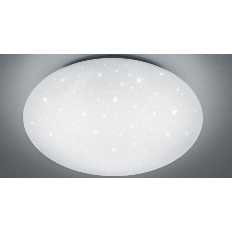 PAOLO PLAFONIERA LED 15W LUCE 4000K IP44 DIFFUSORE EFFETTO STELLATO DIAMETRO CM 37 MODERNA TRIO LIGHTING - Cristalensi Shop Onli