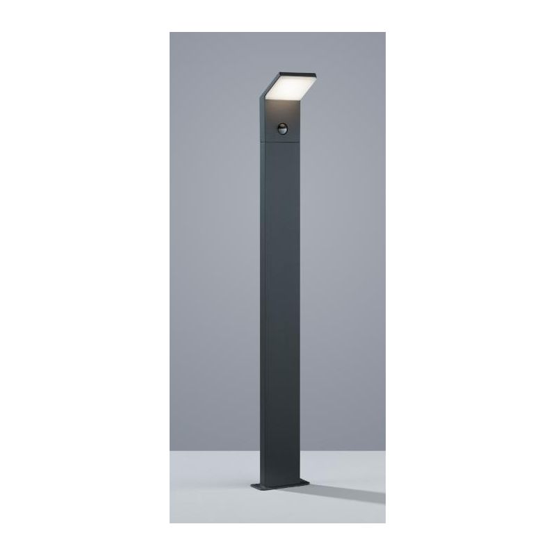 PEARL PALO DA ESTERNO CON SENSORE DI MOVIMENTO ANTRACITE MODERNO LED 9W IP54 SQUADRATO TRIO LIGHTING - Cristalensi Shop Online