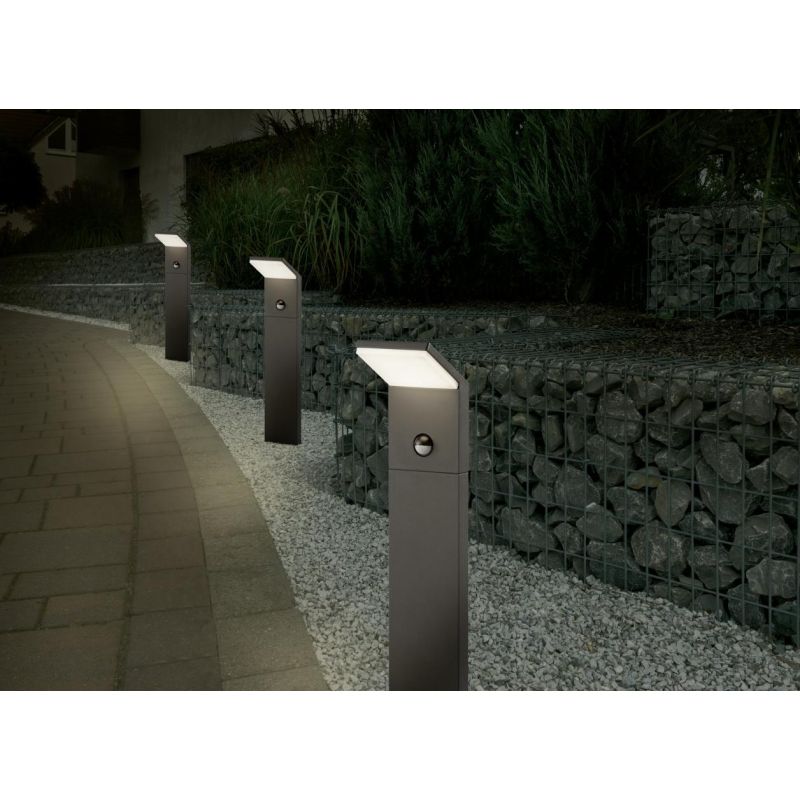 PEARL PALETTO DA ESTERNO CON SENSORE DI MOVIMENTO ANTRACITE MODERNO LED 9W IP54 SQUADRATO TRIO LIGHTING - Cristalensi Shop Onlin