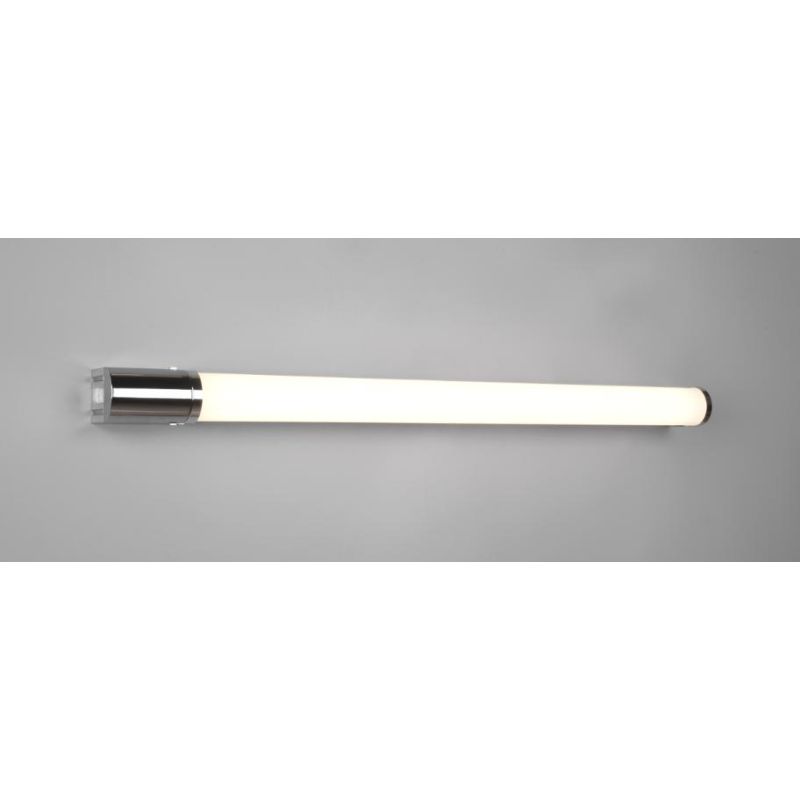 PIERA LAMPADA DA SPECCHIO LARGHEZZA CM 79 IP44 CROMO O NERA LED 16W CON PRESA SCHUKO INCORPORATA TRIO LIGHTING - Cristalensi Sho