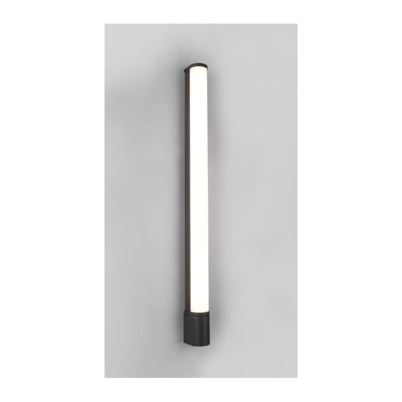 PIERA LAMPADA DA SPECCHIO LARGHEZZA CM 79 IP44 CROMO O NERA LED 16W CON PRESA SCHUKO INCORPORATA TRIO LIGHTING - Cristalensi Sho