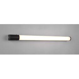 PIERA LAMPADA DA SPECCHIO LARGHEZZA CM 79 IP44 CROMO O NERA LED 16W CON PRESA SCHUKO INCORPORATA TRIO LIGHTING - Cristalensi Sho 2