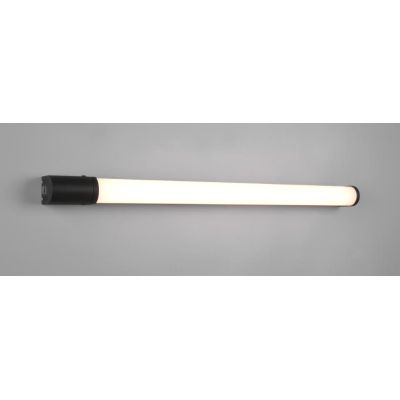 PIERA LAMPADA DA SPECCHIO LARGHEZZA CM 79 IP44 CROMO O NERA LED 16W CON PRESA SCHUKO INCORPORATA TRIO LIGHTING - Cristalensi Sho