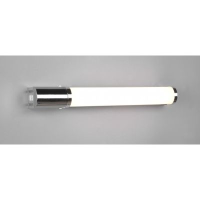 PIERA LAMPADA DA SPECCHIO LARGHEZZA CM 41 IP44 CROMO O NERA LED 8W CON PRESA SCHUKO INCORPORATA TRIO LIGHTING - Cristalensi Shop