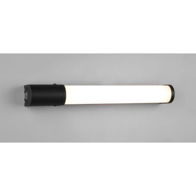 PIERA LAMPADA DA SPECCHIO LARGHEZZA CM 41 IP44 CROMO O NERA LED 8W CON PRESA SCHUKO INCORPORATA TRIO LIGHTING - Cristalensi Shop