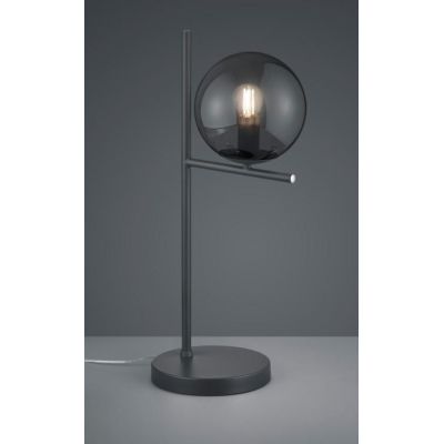 PURE LAMPADA DA TAVOLO MODERNA 3 FINITURE COLORE CON SFERA IN VETRO H52 CM TRIO LIGHTING - Cristalensi Shop Online