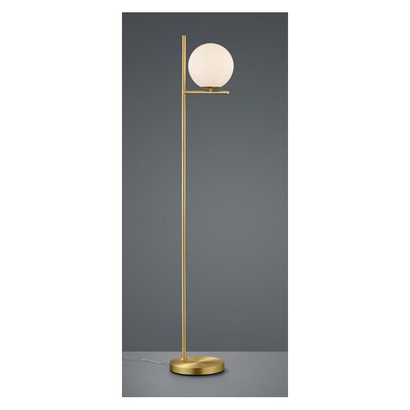 PURE PIANTANA MODERNA IN METALLO 3 FINITURE COLORE CON SFERA IN VETRO H150 CM TRIO LIGHTING - Cristalensi Shop Online