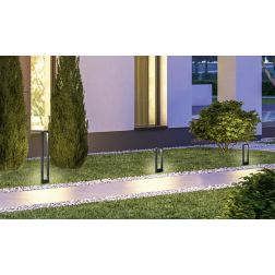 RENO PALO DA GIARDINO H100 DESIGN MODERNO IP54 COLORE ANTRACITE CON LED 4,5W LUCE 3000K TRIO LIGHTING - Cristalensi Shop Online 2