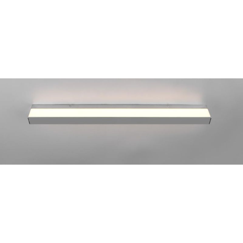 ROCCO APPLIQUE A PARETE DA SPECCHIO CROMO O NERA LARGHEZZA CM 90 IP44 LED 13W LUCE 3000K BI-EMISSIONE TRIO LIGHTING - Cristalens