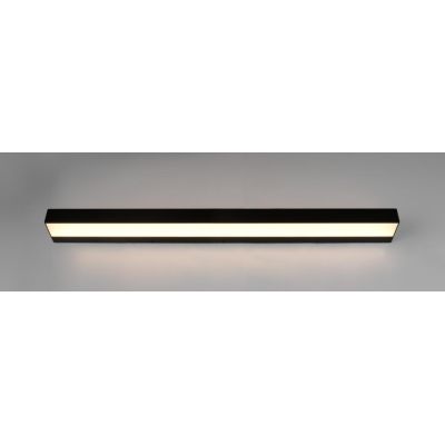 ROCCO APPLIQUE A PARETE DA SPECCHIO CROMO O NERA LARGHEZZA CM 90 IP44 LED 13W LUCE 3000K BI-EMISSIONE TRIO LIGHTING - Cristalens